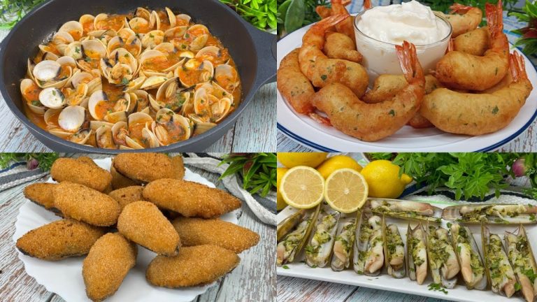 4 Recetas de MARISCOS para NAVIDAD ¡¡FACILES Y ECONOMICAS 😎🎄BRUTAL 🤩
