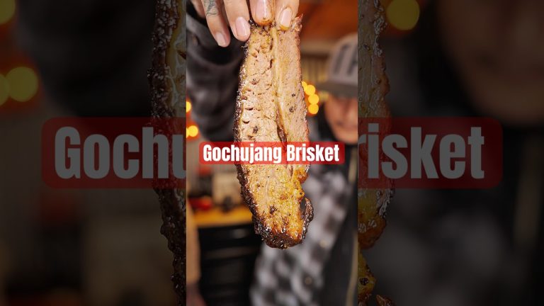 Gochujang Brisket!! #brisket #gochujang #smokedbrisket #bbqbrisket #bbq #bbqfood #tftibbq
