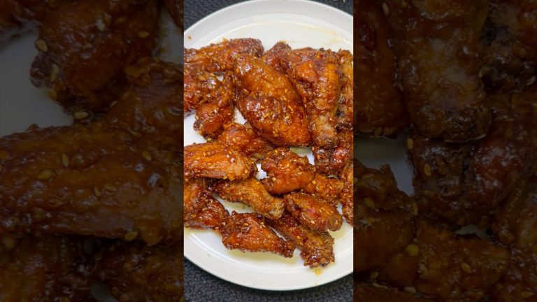 “Quick & Easy BBQ Chicken Wings Recipe!” #foodshorts #bbqwings #chickenwings #viralshorts