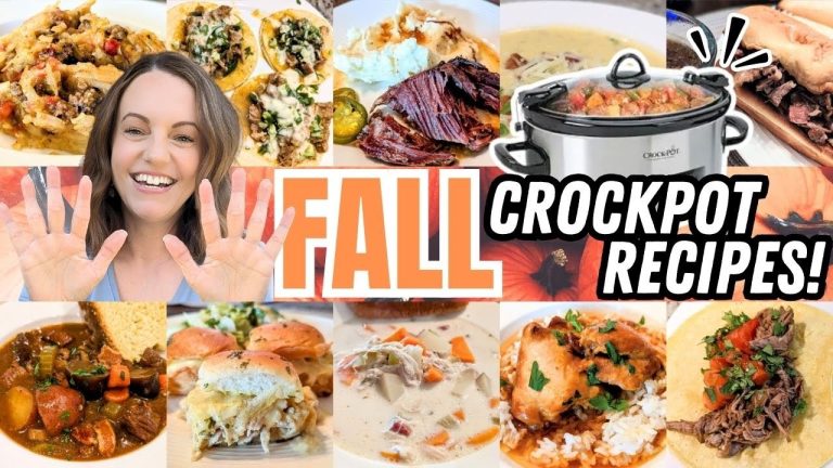 🍂10 BEST🍂 Fall Crockpot Recipes: Perfect Comfort Food!