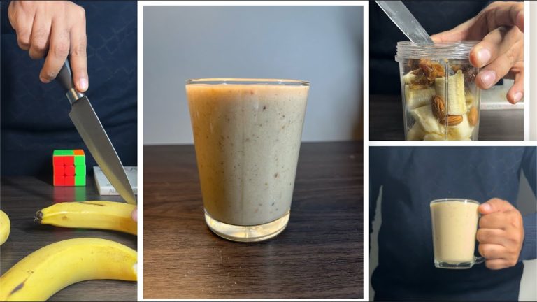 Sunday Live: How to Make Banana Milkshake at Home | protein shake for weight gain
