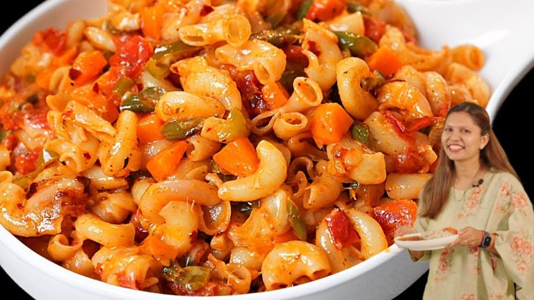 Indian Style Chatpata cheesy pasta | झटपट और आसान पास्ता | Indian style macaroni Pasta Recipe Kabita