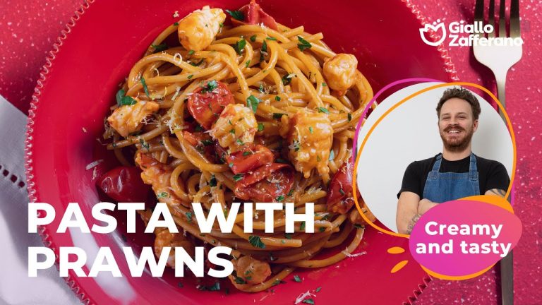 PASTA with PRAWNS 🎄🌊- Creamy and delicious!