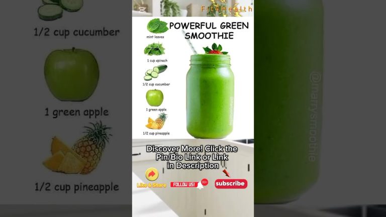 I Discovered the Secret to Making the Most POWERFUL Green Smoothie Recipe #shorts