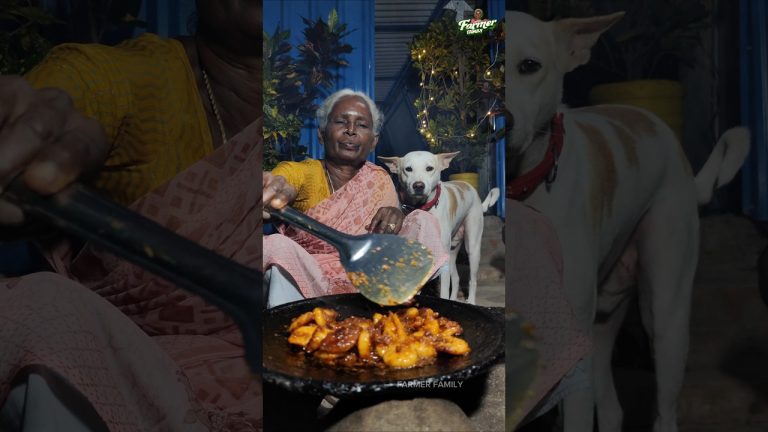 ERAL PEPPER FRY 🤤💜#shortsfeed #food #pickle #cooking #seafood #villagecooking #recipe #happy #love