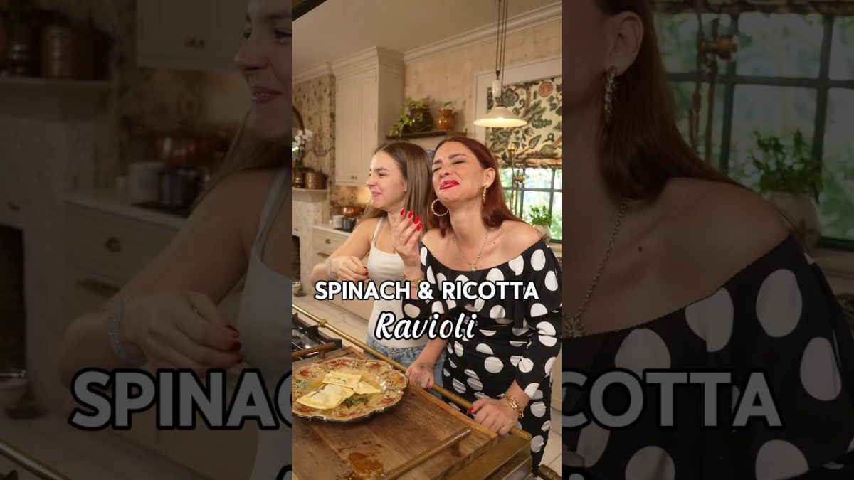Spinach & Ricotta Ravioli with my Daughter