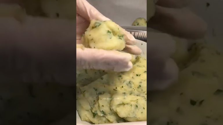 Glazed Beef Short rib on top of crispy garlic and herbed potato filled with homemade ricotta.