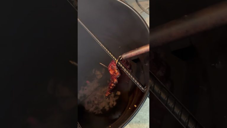 Ribs on a Pit Barrel #youtubeshorts #shorts #bbq #cooking #backyard