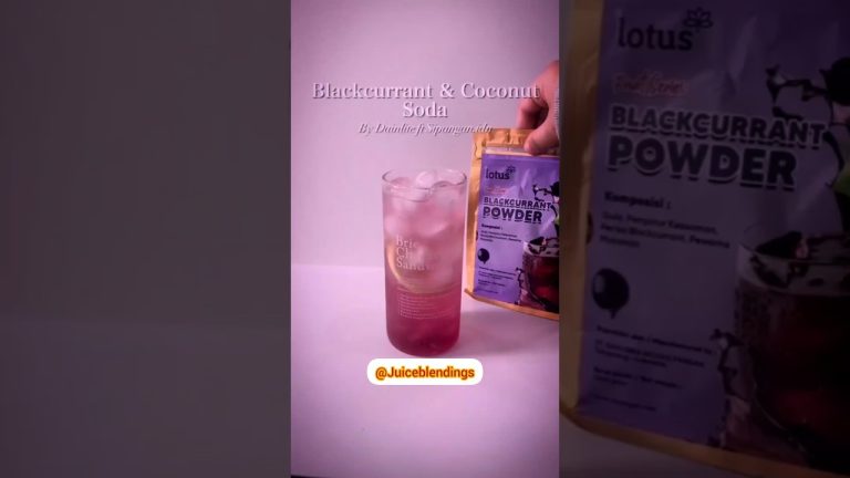 Black Currant Mocktail 🥤🥶