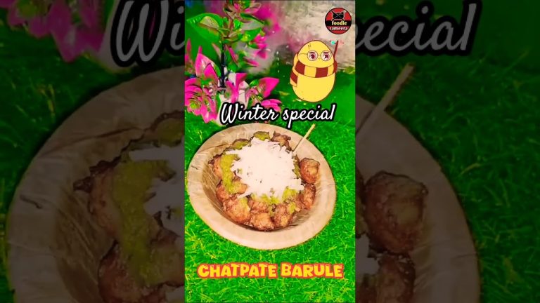 अलीगढ़ फैमस स्ट्रीट बरुले रेसिपी😋 #barule #foodiesameera #shorts #aligarhstreetfood #wintersnacks 🔔