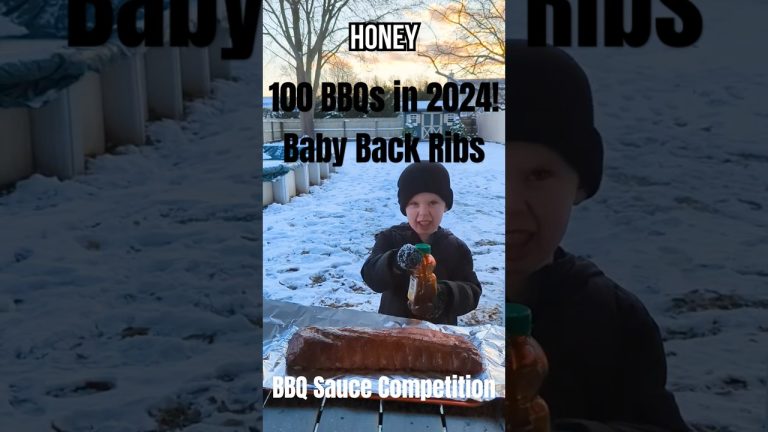 Ribs BBQ Sauce Showdown – Dinosaur BBQ vs. Sweet Baby Ray's Honey Chipotle | 100 BBQs 2024 #98 #ribs