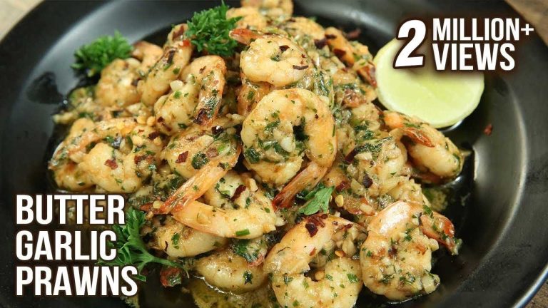 Easiest Butter Garlic Prawns Recipe | Fish Recipe | How To Make Garlic Butter Prawns | Varun Inamdar