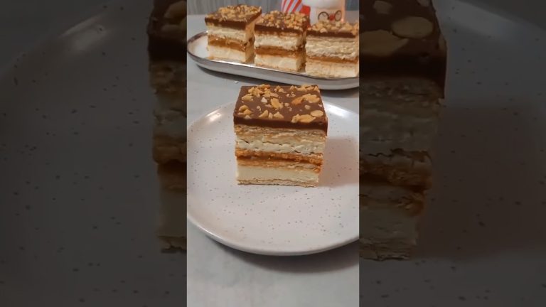 This No-Bake Caramel Chocolate Cream Cake is my absolute favorite dessert! #shorts