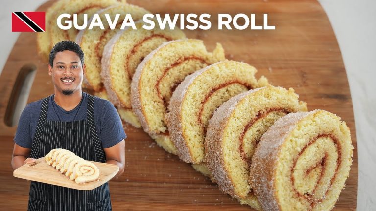 Guava Swiss Roll Recipe by Chef Shaun 🇹🇹 Foodie Nation