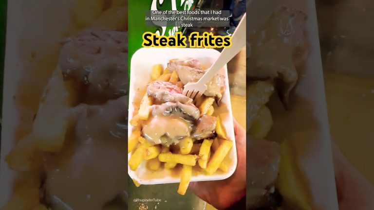 Steak Frites   one of the best foods in Manchester Christmas market #steakfrites #christmasmarket