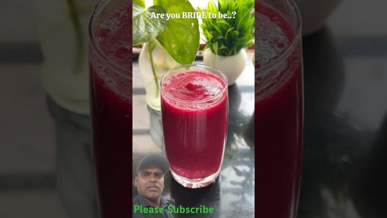 Glowing skin &shiny hair#shorts Pls Subscribe#skinbrighteningdrink#smoothie#beetjuice#healthyreceipe