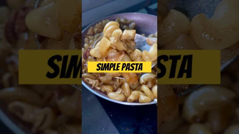 SIMPLE PASTA | No eggs or vegetables | Easy pasta recipe | #pasta #food #cooking #recipe #shorts