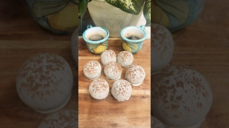 ☕️ Tiramisu Truffles! Perfect for your New Year’s Eve party! #dessert #italian #easyrecipe 🎉