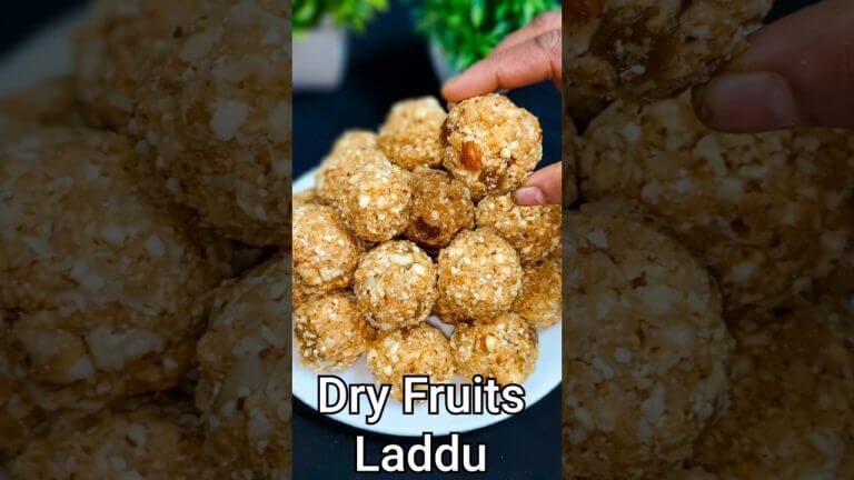 Healthy Dry Fruits Laddu Recipe | winter Special laddu #shorts #dryfruits #laddurecipe