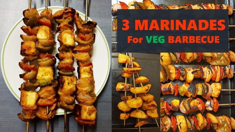 3 Easy Barbecue Marinade Recipes | How to marinate vegetables | Paneer tikka|Marination for barbecue