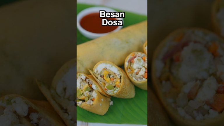 Crispy Besan Dosa #bharatzkitchen #food #recipe #cooking #foodie