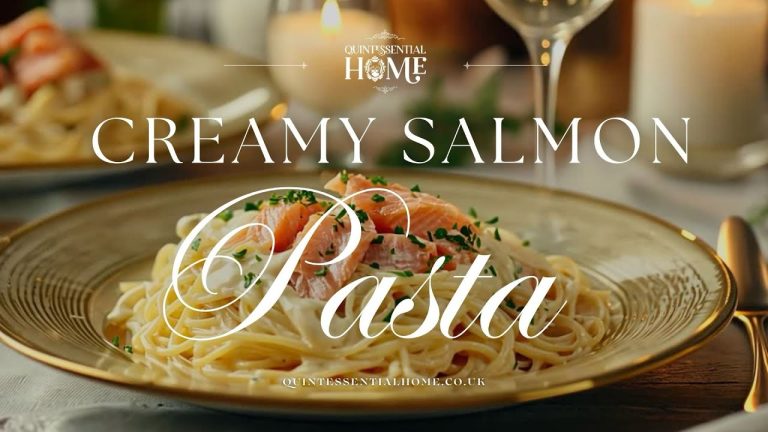 Creamy Salmon Pasta Recipe • Easy Home Cooking Recipes • Quintessential Home