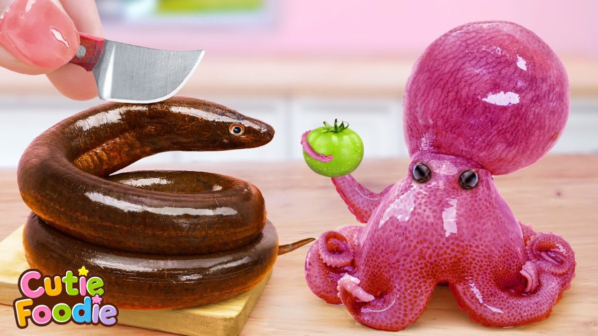 Seafood Recipes 🐙 タコのカレー煮 🥰 インド風スパイス香る | ミニチュア料理 Cutie Foodie