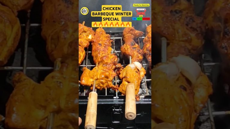 Chicken Barbeque Winter special Recipe🤤🔥🔥🔥🔥| #shorts #trendingonshorts #foodie