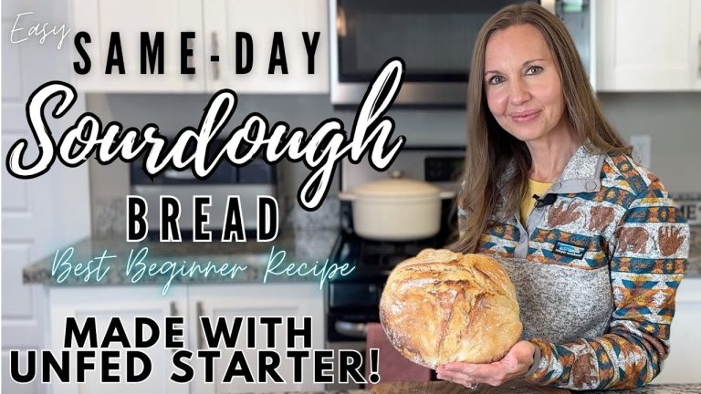 Best Beginner Sourdough Recipe – Same-Day Sourdough – Sourdough Bread for Beginners – Unloaf Recipe!