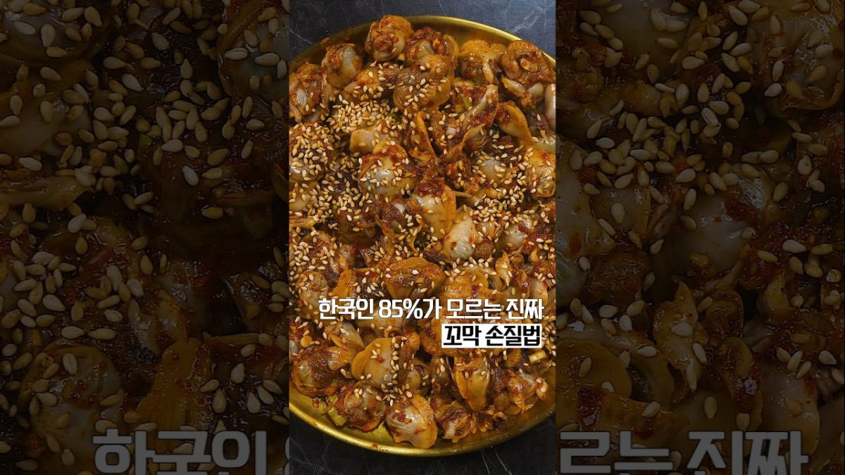 80프로가 모르는 제대로 꼬막 삶는 법