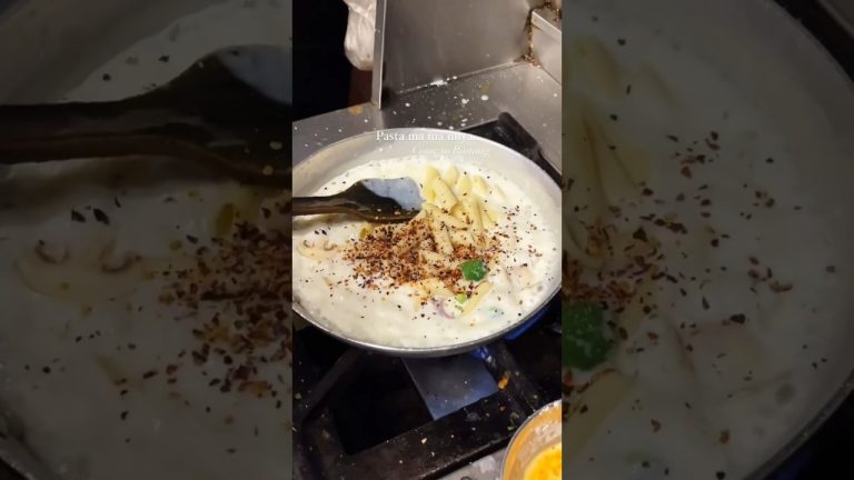 Pink sauce pasta making in Bintang🤤 #food #pasta #pastarecipe #pastalover #shorts #short #shortvideo