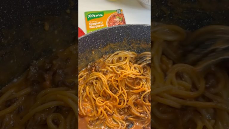 Die Bolognese schmeckt’s so, als hätt’ ich stundenlang gekocht #knorrmix@knorrschweiz Anzeige