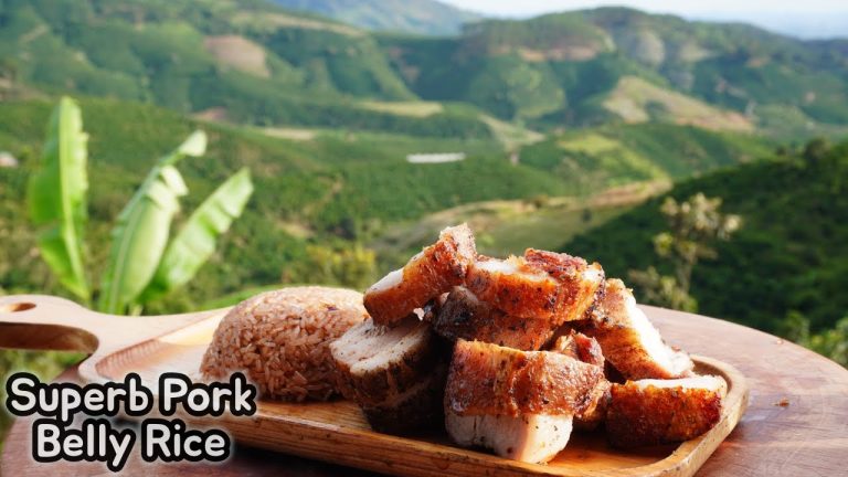 Delicious Crispy Pork Belly Rice