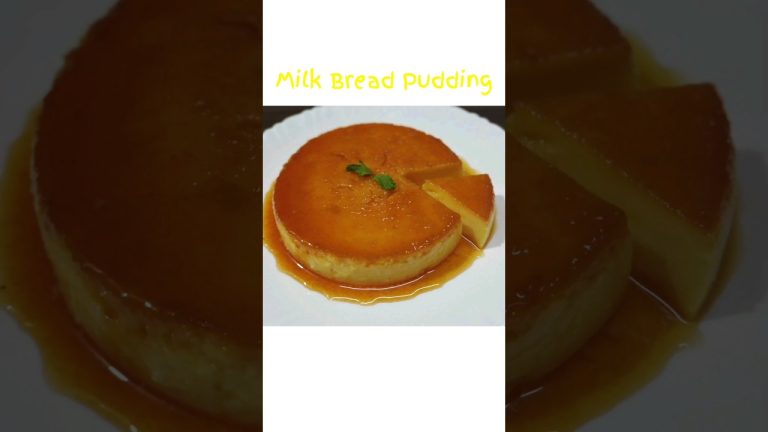Easy Milk Bread Pudding Recipe – Delicious and Creamy Dessert! 😋  #shorts #food #trending