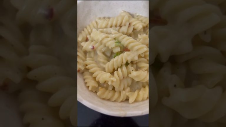 White Sauce Pasta Easy Recipe #whitesaucepasta #pasta #recipe #short #viralvideo