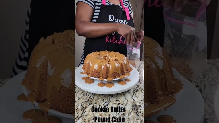 Cookie Butter Pound Cake ##shorts
