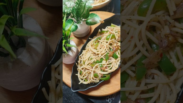 Chilli garlic noodles recipe /instant breakfast recipe/simple home cooking #@Spice'Chutney🙂