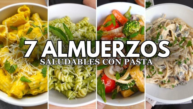 7 Almuerzos Saludables con Pasta | Recetas Fáciles y Nutritivas para Toda la Semana”