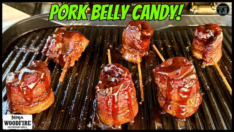 Ninja Woodfire Pork Belly Candied Lollipops! (Featuring ThermoPro TempSpike Plus)
