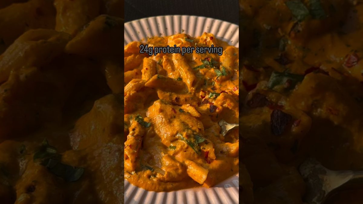 Super healthy Creamy 🍅 pasta – it’s hella delicious and quite filling🤌 #nutritionistapproved