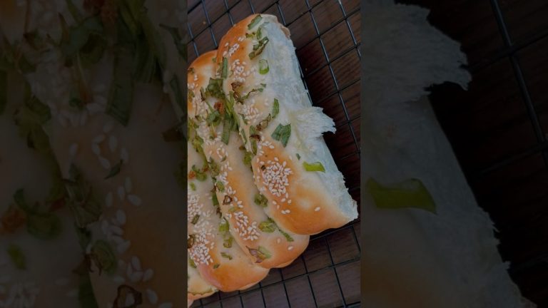 No knead pork floss bread.  Easy Bread Recipe  #homemadebread #baking