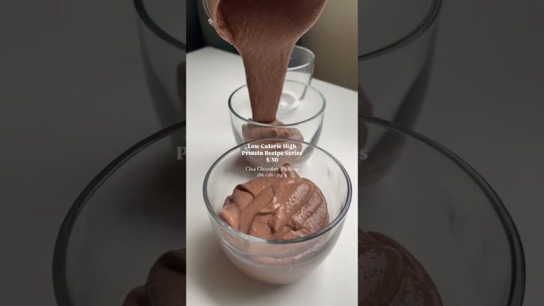 35g Protein Chia Chocolate Pudding | Low Calorie Recipe in Caption! #breakfast #vegan #highprotein
