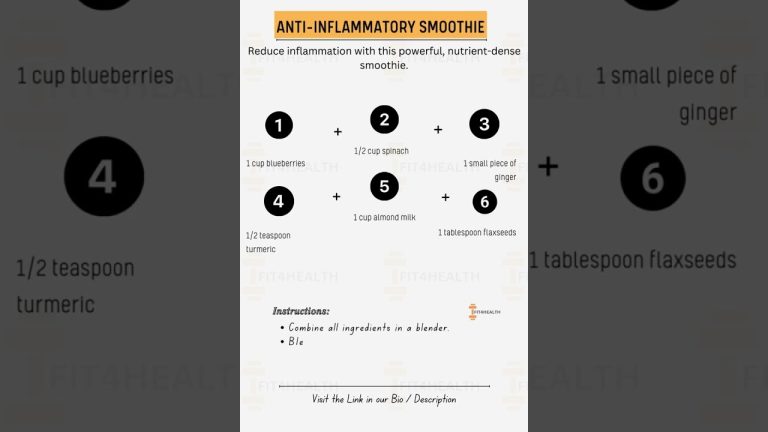 I Tried This Anti-Inflammatory Smoothie Recipe | Anti inflammatory fruit smoothie recipes #shorts