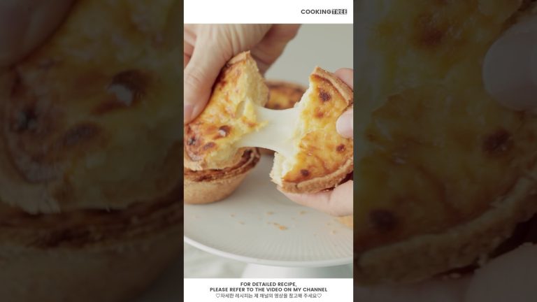 찹쌀떡이 들어간 에그타르트?![모찌 에그타르트 Mochi Egg Tart] #Shorts #Baking