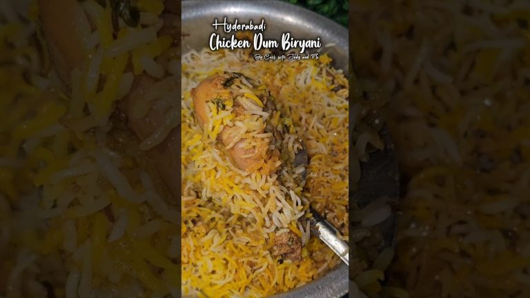 Hyderabadi Chicken Dum Biryani #shorts #hyderabadichickendumbiryani #cookwithjudyandflo