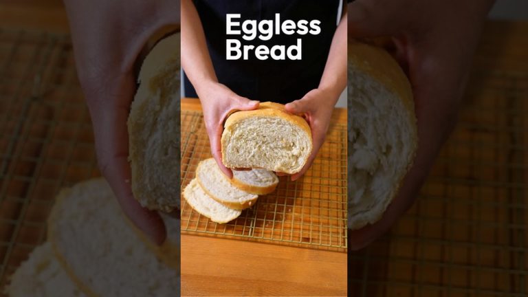 Eggless milk bread at home!  🍞✨ #shorts #bread #baking #recipe