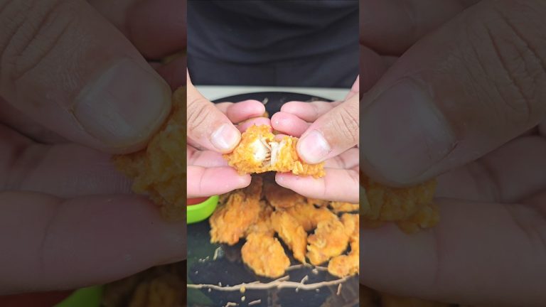 KFC Style Chicken Popcorn ASMR Recipe #shorts #food #chicken