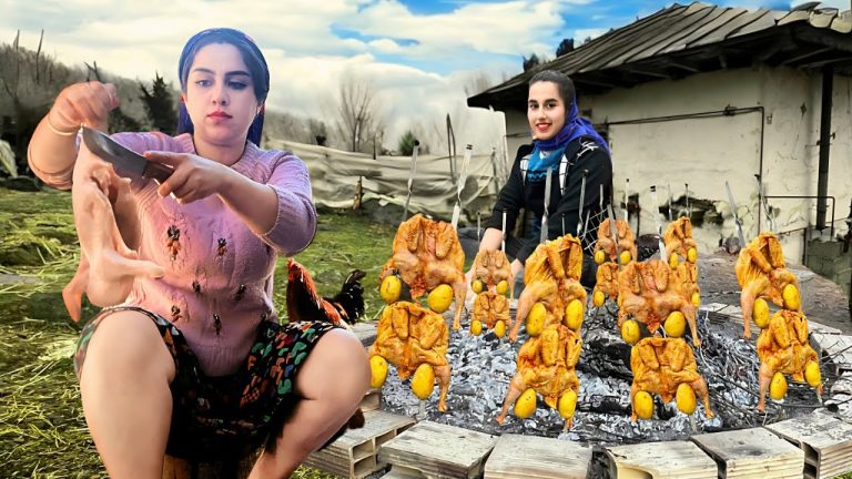 Brazilian BBQ Secrets : Village Girls Grill Whole Chickens with Tradition and Flavor!!