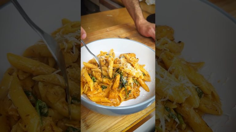 How to make best creamy pasta | Chicken pasta recipe #asmr