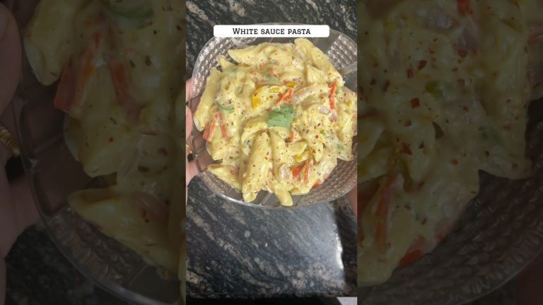 ￼ White sauce pasta | The Recipe Market ￼| #trending #shorts #cooking #whitesaucepasta